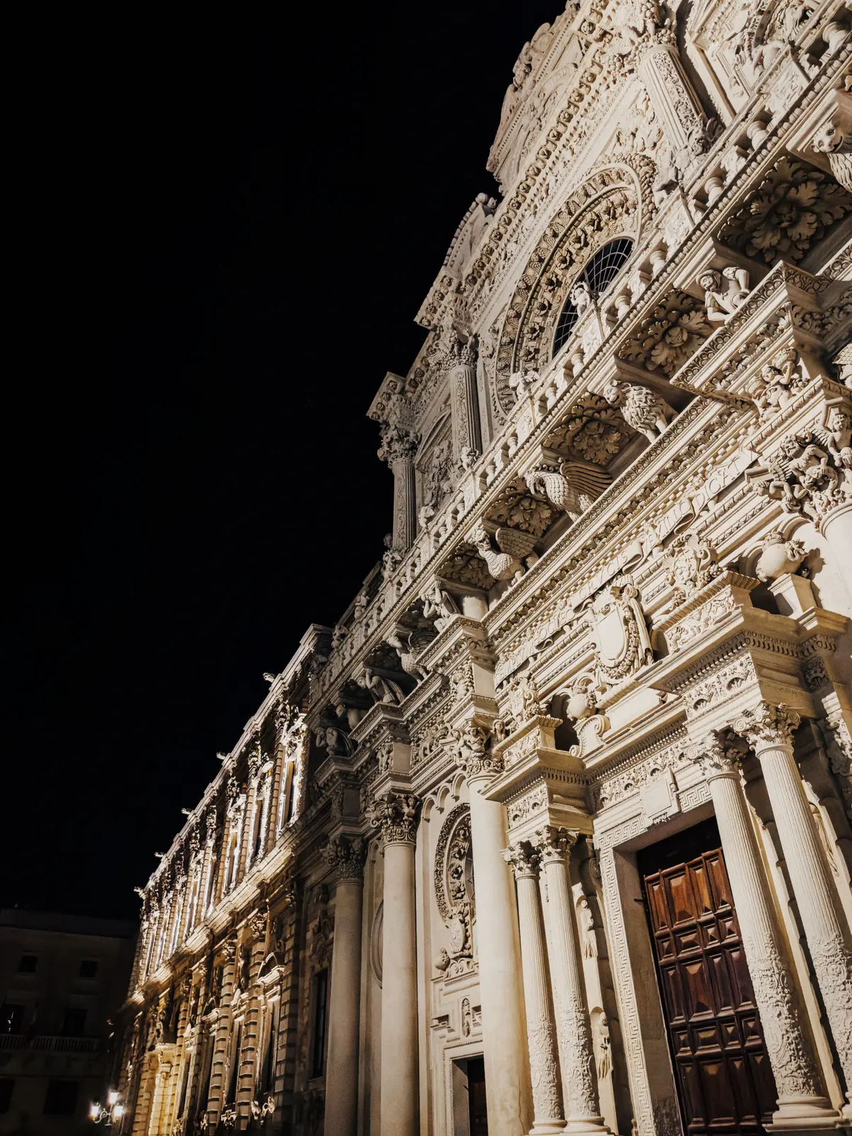 Baroque Lecce and the balcony of Santa Croce